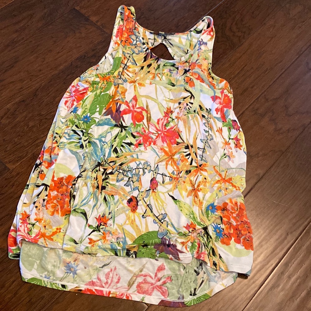Rose & Olive floral tank